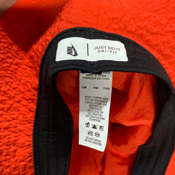 Nike x Stussy Bucket Hat Habanero Red Adult Unisex Size S/M - Picture 5 of 6